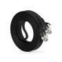 Cat6 Ethernet Cable 10 ft (1-Pack) GearIT Flat Internet Network Cable, Cat6 Patch Cords, Cat6 Cable, Cat 6 Cable, Cat 6 Ethernet Cable, RJ45 Connectors for Router, Modem - Black 10 Feet - Image 1