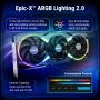 PNY - NVIDIA GeForce RTX 5080 Epic-X ARGB Overclocked 16GB GDDR7 PCI Express 5.0 Graphics Card with Triple Fan - Black - Image 4