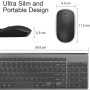 JOYACCESS Wireless Keyboard and Mouse,2.4G Ergonomic and Slim Wireless Computer Keyboard Mouse Designed for Windows, PC, Laptop,Tablet - Black Grey - Image 5