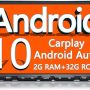 Binize 7 Inch Double Din Android 10 Car Stereo Compatible with Apple Carplay Android Auto Touch Screen Car Radio with GPS Bluetooth Multimedia Player with FM,AM,Support Backup Camera Input,Mirror - Image 4