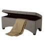 Better Homes & Gardens Pintucked 42" Storage Bench, Taupe - Image 4