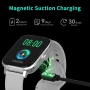 VIPLIVE Smart Watch, 1.7'' Full Touch Answer/Make Call Android Smartwatch for Women & Men Compatible with Android & iOS (Gray) - Image 2