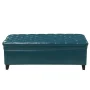 Juliana Tufted Teal PU Leather Storage Bench - Image 1