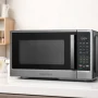 Insignia™ - .9 Cu. Ft. Compact Countertop Microwave - Stainless Steel - Image 2