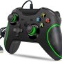 Wired Controller for Xbox one, Wired Xbox one Game Controller USB Gamepad for Xbox One PC Windows 7/8/10 with 3.5mm Headset Audio Jack (Black) - Image 5
