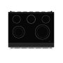 36 in. Wide 5 Elements Gordon Ramsay Series by Thor Kitchen 6.0 Cu.Ft Freestanding Electric Range with Stainless Handles - Black - Image 3