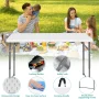 SUGIFT 4 Foot Folding Table White - Image 3
