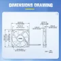 120mm 12cm 12025 Fan 5V 12V 24V 120mm*120mm*25mm Fan DC Brushless Cooling Fan 120x120x25mm USB 2PIN PC Computer Case Cooler - Image 5