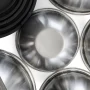 5-Piece Stainless Steel Silver Mixing Bowl Set with Lids - Image 4