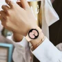 BRADCET 1/3Pack Screen Protector Hard Case for Samsung Galaxy Watch 4 40mm 44mm, Anti-Fog Tempered Glass Protective Film PC Bumper Face Watch Cover Set for Watch 4 for Women Men - Image 5