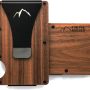 Minimalist Wallet with Money Clip – RFID Blocking, Slim Wood Wallet – Small Wallet Expanding Card Holder with 15-Card Capacity – Minimalist Wallet for Men and Women - Image 4