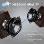 Retro Bluetooth Speaker,Mini Wireless Portable Outdoor Rechargeable Speakers,Walnut Vintage Small Bluetooth Radio,AUX Line,TF Card,HD Surround Sound & Rich Stereo Bass for Home - Image 3