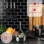 Nylon Black Stainless Steel Utensils (Set of 35) - Image 3