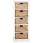 Vedette 5-Drawer White Storage Chest - Image 5