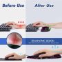 Ergonomic Gel Mouse Wrist Rest Pad and Keyboard Pad Set,Anti-Slip PU Bottom Easy Typing and Relieve Wrist Pain with Cute Coaster Set (3-Quote Bible Verses Psalm 46:5) - Image 3