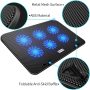 ICE COOREL Laptop Cooling Pad with 6 Cooling Fans for 14-17 Inch, Gaming Laptop Cooler Stand with 6 Height Adjustable, Notebook Pad with Two USB Port [2022 Version] - Image 1