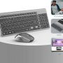 Wireless Keyboard Mouse Combo, J JOYACCESS Ergonomic and Cordless Keyboard and Mouse Set for PC,Windows, Computer, Laptop, Desktop, Chromebook,Mac-Grey - Image 1