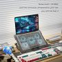 AICHESON Laptop Cooling Pad 5 Fans Up to 17.3 Inch Heavy Notebook Cooler, Blue LED Lights, 2 USB Ports, S035, Blue-5fans - Image 5