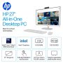 HP - 27" Full HD Touch-Screen All-in-One with Adjustable Height - Intel Core Ultra 5 225U 2025 - 8GB DDR5 Memory - 512GB SSD - Shell White - Image 2