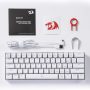 Redragon K630 Dragonborn 60% Wired RGB Gaming Keyboard, 61 Keys Compact Mechanical Keyboard with Linear Red Switch, Pro Driver Support, White - Image 3