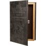 Barska - Antique Book Lock Box with Key Lock - Brown - Image 1