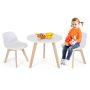 Modern Kids Activity Play Table and 2 Chairs Set with Beech Leg Cushion - Image 3