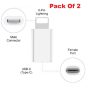 LOT Type C to 8 Pin Adapter Charger Connector Converter Data Sync White NEW - Image 3