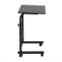 SalonMore Height Adjustable Side Table Protable Laptop Table Rolling Computer Desk Study Stand Black - Image 6