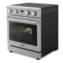 Thor Kitchen - 30 in. Wide 5 Elements 4.8 Cu. Ft. Freestanding Electric Convection Range - Silver - Image 2