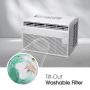 LG - 150 Sq. Ft. 5,000 BTU Window Air Conditioner - White - Image 3