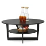 Furinno 15020WN Jaya Oval Coffee Table, Walnut Color - Image 4