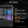 Thermaltake - LCGS View 7696X-170 Gaming Desktop AMD Ryzen 5 7600X 2022, 32GB Memory, AMD Radeon RX 9060 XT 16GB, 1TB SSD NVMe M.2 - Black - Image 2