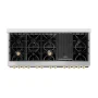 ZLINE - 60 in. Wide 8 Burner Autograph Legacy Dual Fuel Freestanding Range & White & Gold Accents (RAZ-WM-60-G) - Multicolor - Image 4