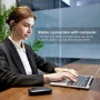 Siivton Bluetooth Headset V5.1, Wireless Headset with 500mAh Charging Case, Noise Canceling Mic for Driving and Office. (USB-A Adapter Included) - Image 5