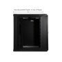 9U Performance Wall Mount Server Cabinet Network Rack Enclosure, Quiet Coolin... - Image 3