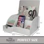 My Space Organizers Marble Desk Organizer For Office Supplies And Accessories - 9 Sections - Pencil Pen Holder Storage - Desktop Organization Decor Essentials (White Grey Marble) - Image 4