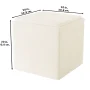 Mainstays Large Cube Storage Ottoman, Cream - Image 5