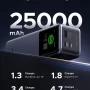 UGREEN - Nexode 200W 25,000mAh Power Bank with Smart TFT Display, PD 3.1 Fast Portable Charger for Laptops, Tablets, Cell Phones - Black - Image 4
