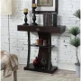 Newport 34 in. Espresso Standard Rectangle Console Table with Drawers - Image 4