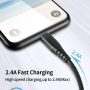 3 Pack 6FT Long USB A to Lightning Fast Charging Cord Apple MFi Certified Compatible for iPhone 14 13 12 11 Pro/Pro Max/Plus XR XS X 8 iPad,Car iPhone Carplay Cable,iPhone Car Charger Cord-Black - Image 3
