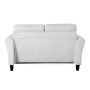 Lifestyle Solutions Alexa Loveseat with Curved Arms, Coffee Fabric - Image 6