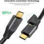 CableCreation USB C Cable 10 FT 100W 20V/5A USB C to C Cable 10FT Braided Fast Charging Cable 480Mbps for MacBook Pro iPad Air XPS Galaxy S23 S23+ S22 S21 Other USB C Devices 3m Gray - Image 4