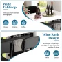 LEGAHOME Pub Dining Set for 4, 5 Piece Dining Table Set with 4 Chairs, Counter Height Kitchen Table and Chairs for Dining Room - Image 3