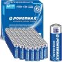 Powermax 100-Count Double AA Batteries, Ultra Long Lasting Alkaline Battery for Home and Office, 10-Year Shelf Life, Reclosable Packaging - Image 1