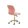 Mainstays Plush Velvet Office Chair, Lilac Bloom - Image 6