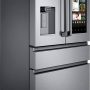 Samsung - 36 in. Wide Family Hub 22.2 Cu. Ft. 4-Door French Door Counter-Depth Fingerprint Resistant Refrigerator - Stainless Steel - Image 2