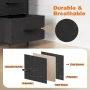 CONCETTA 8-Drawer Fabric Dresser Storage Chest for Bedroom, Closet, Entryway, Storage Furniture for Adults, Black - Image 6
