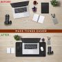Dynadex Leather Desk Pad Protector, Mouse Pad, Office Desk Mat, Non-Slip PU Leather Desk Blotter, Laptop Desk Pad, Waterproof Desk Writing Pad for Office and Home (Black/Velvet, 35.4 x 17) - Image 4