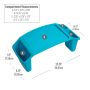 22.25 in. Rectangle Blue Plastic Portable Kids Lap Desk Activity Tray - Image 4