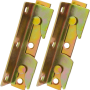 4 Set Bed Frame Rail Fitting Brackets Woodworking Connector Accessories Hardware - Image 2